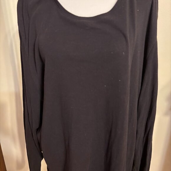 CROFT & BARROW Black Color Tee with Long Sleeves - 4x - Picture 11 of 16